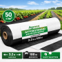 Агроволокно для мульчирования Agreen 50 г/м² чёрно-белое (рулон 3.2×100 м) 