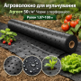 Агроволокно для мульчування Agreen 50 г/м² чорне з перфорацією (Рулон 1.07×100 м) 