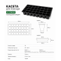 Касета для розсади на 32 отвори (54х28см) Голландський стандарт