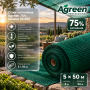 Сетка затеняющая Agreen 75% зеленая (5х50) 