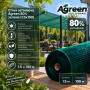 Сітка затіняюча Agreen 80% зелена (1.5x100) 