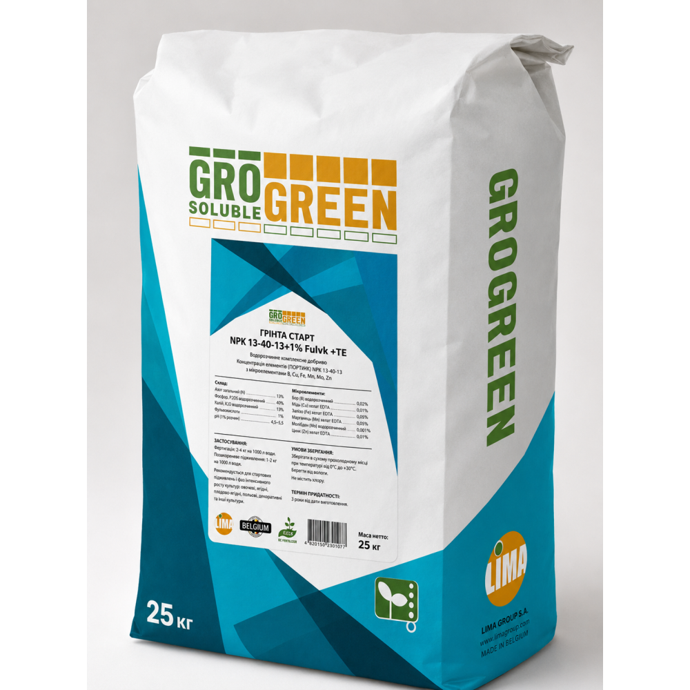 ГроГрін Грінта Старт 13-40-13 > GroGreen Grinta Start > 25 кг