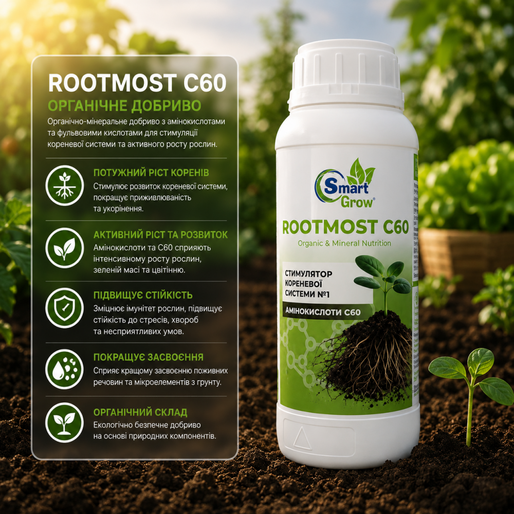 Добриво Рутмост Смарт Гроу > SmartGrow Rootmost C-60 > 25 мл | 500 мл | 1 л