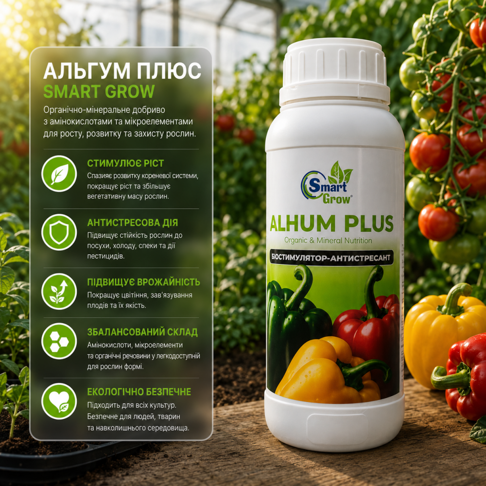 Добриво Альгум Плюс > SmartGrow Alhum Plus > 500 мл | 1 л