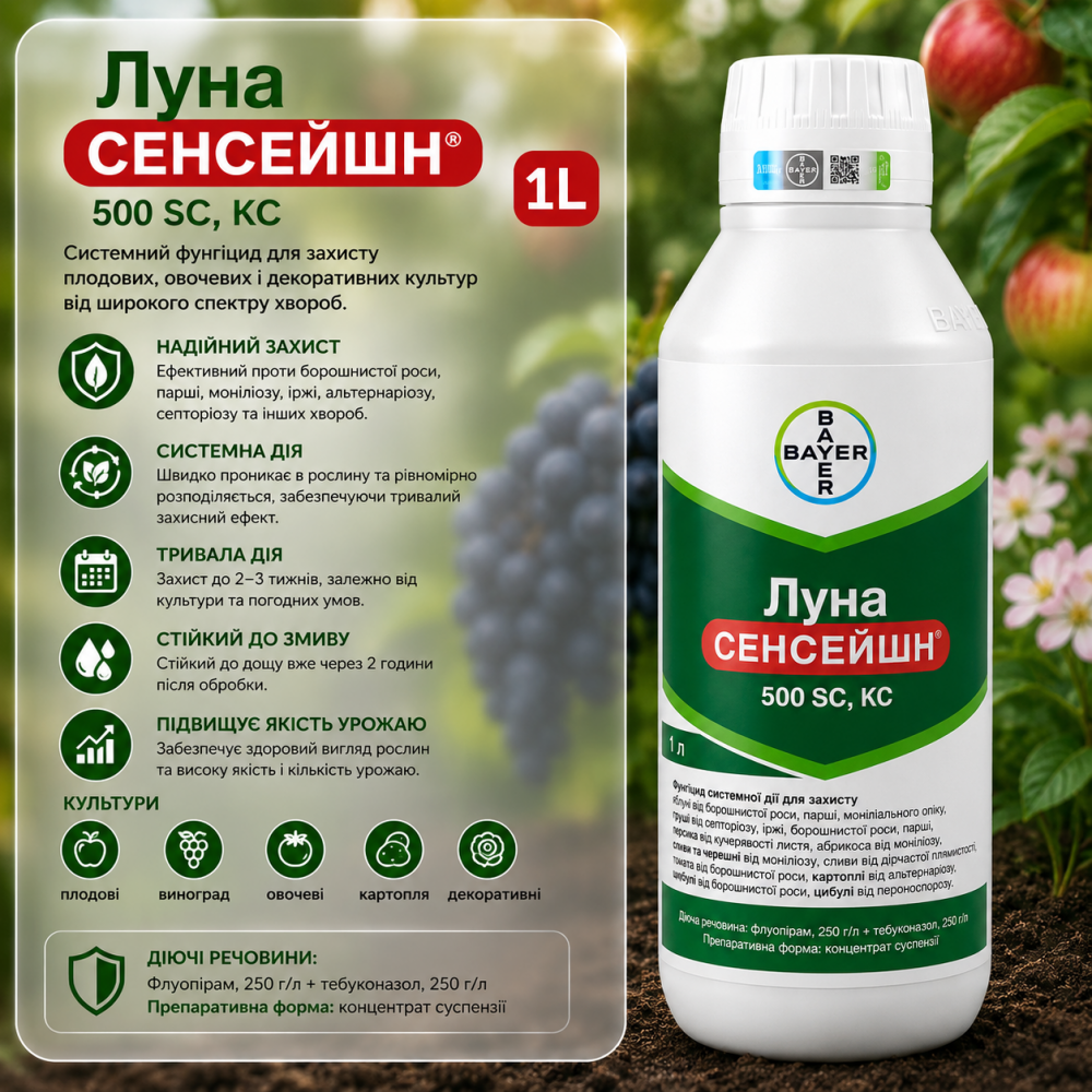 Фунгіцид Луна Сенсейшен > Luna Sensation > 100 мл | 1 л