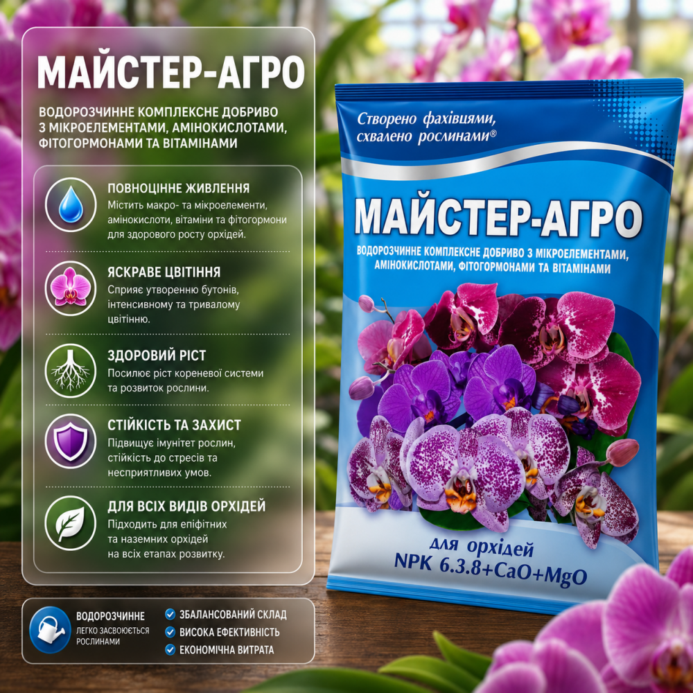 Майстер-Агро для орхідей > 25 гр