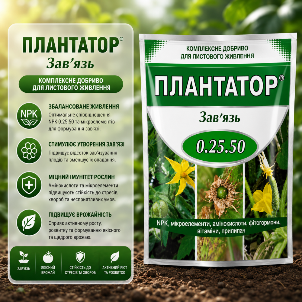 Удобрение Плантатор Завязь 0-25-50 > 1 кг | 5 кг