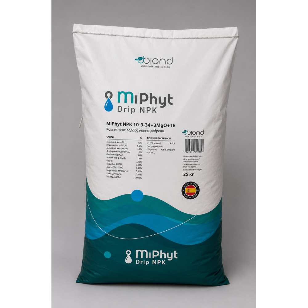 Добриво Міфіт 10-9-34 > MiPhyt > 25 кг