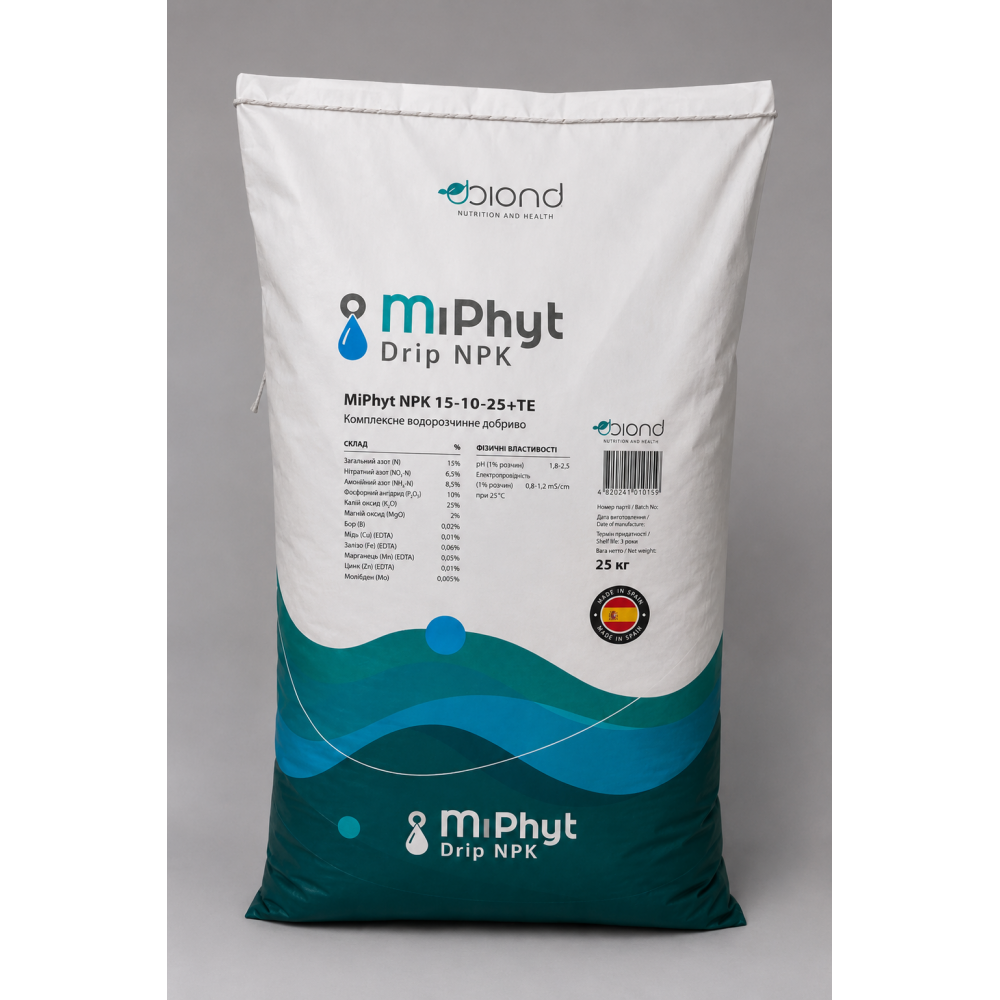 Добриво Міфіт 15-10-25 > MiPhyt > 25 кг