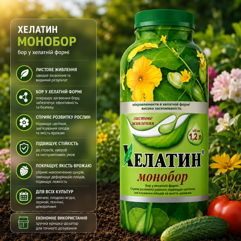 Добриво Хелатин Монобор > 1.2 л