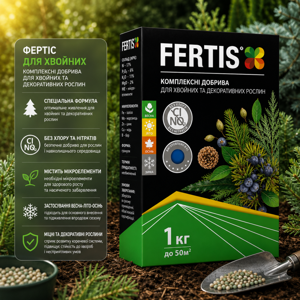 Добриво Фертіс для хвойних > Fertis > 1 кг