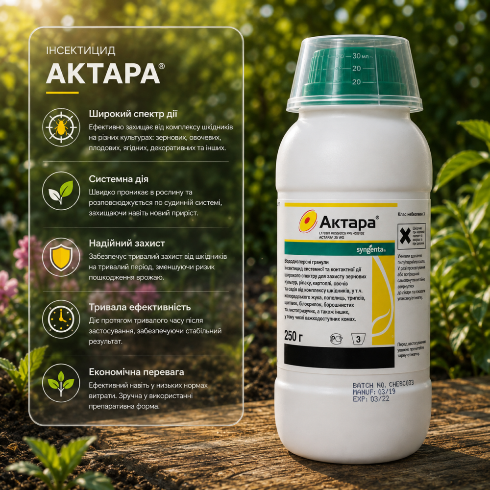 Инсектицид Актара > 1.4 гр | 6 гр | 40 гр 