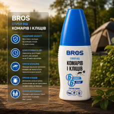 Спрей от комаров и клещей Bros