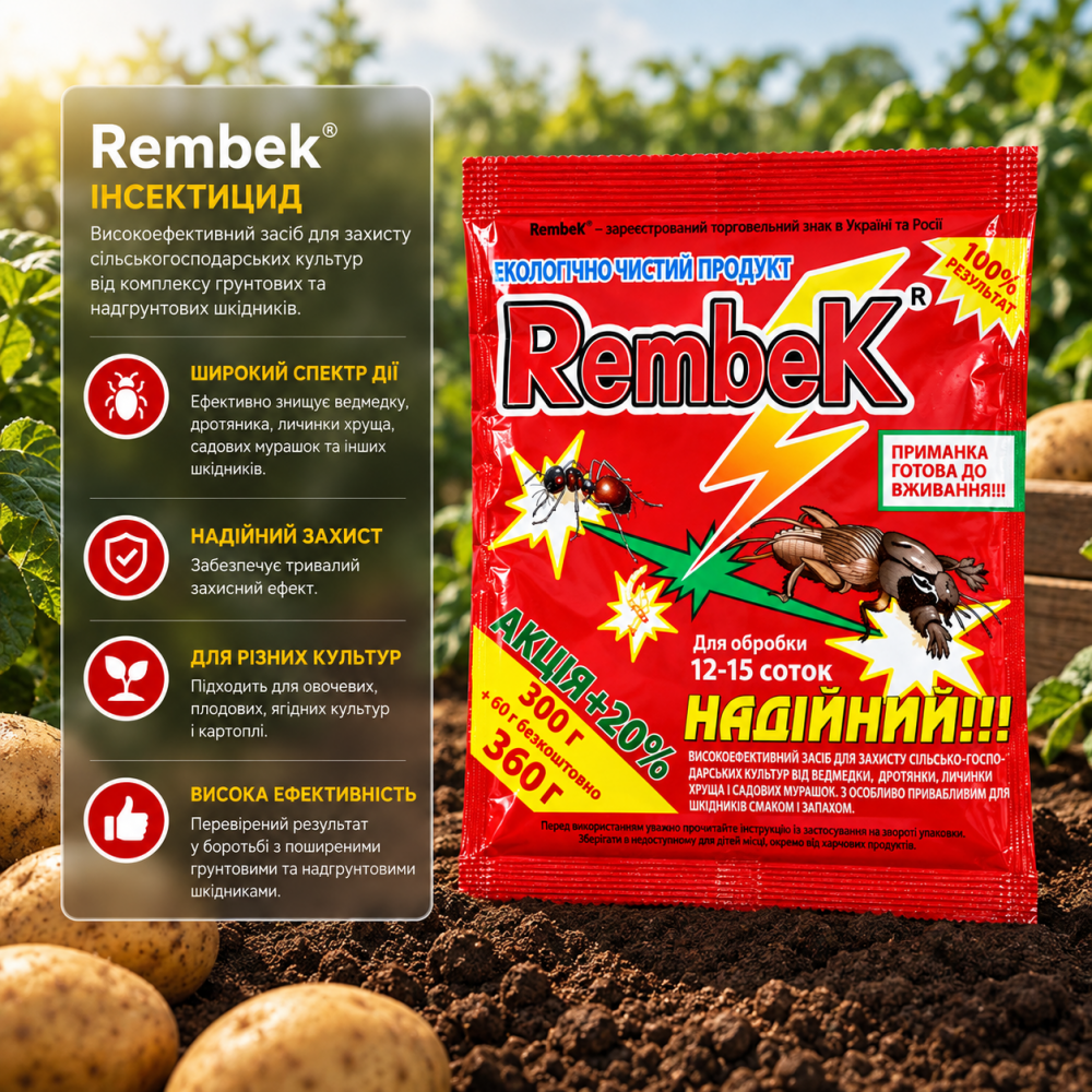 Інсектицид Рембек > Rembek > 50 гр | 300 + 60 гр