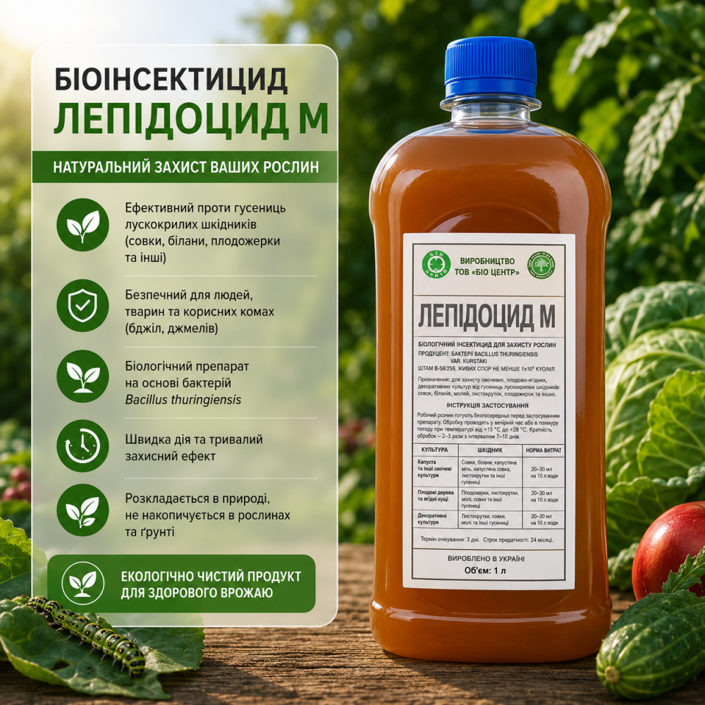 Біоінсектицид Лепідоцид - 1 л